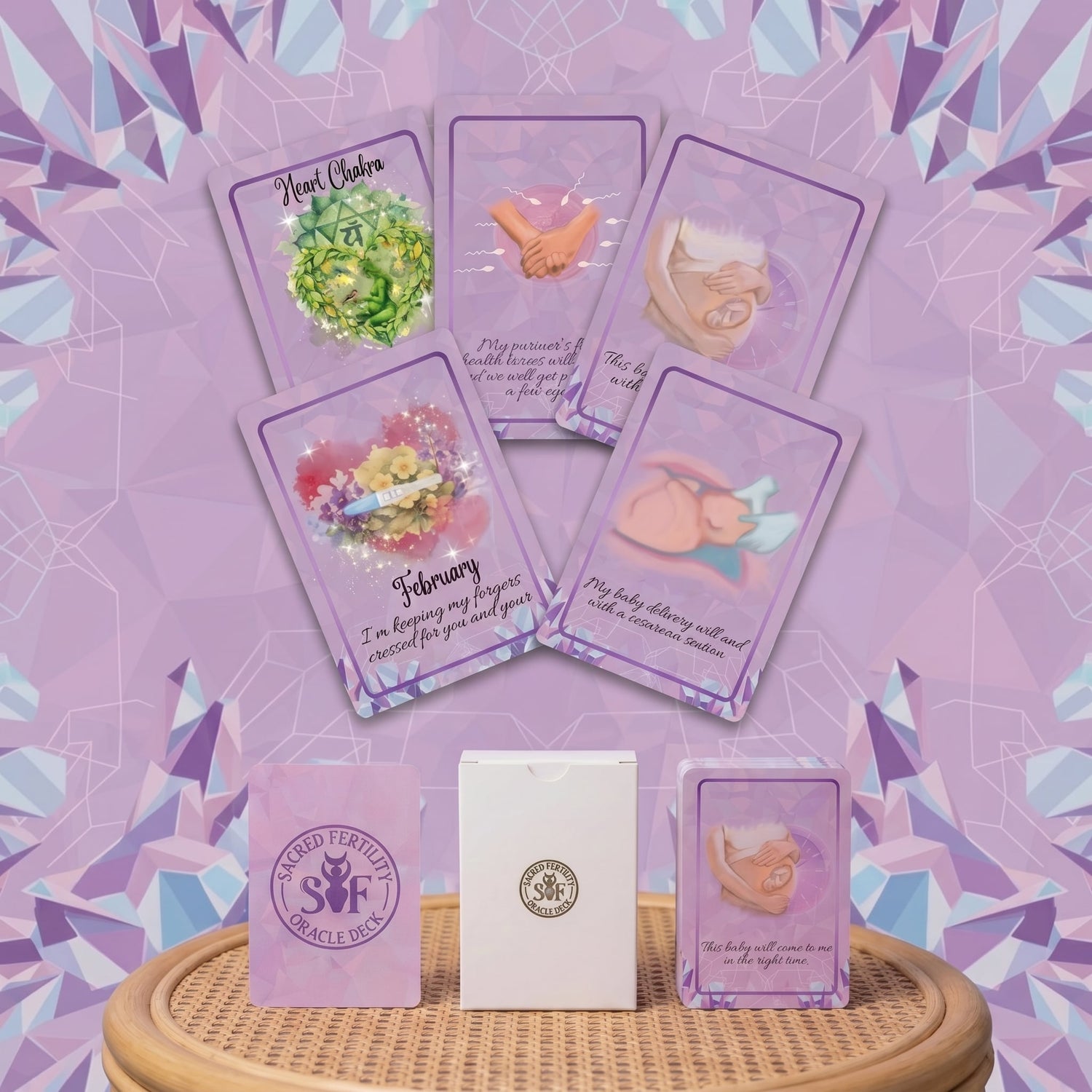 Sacret Fertility Oracle Deck by Crystal Tarot
