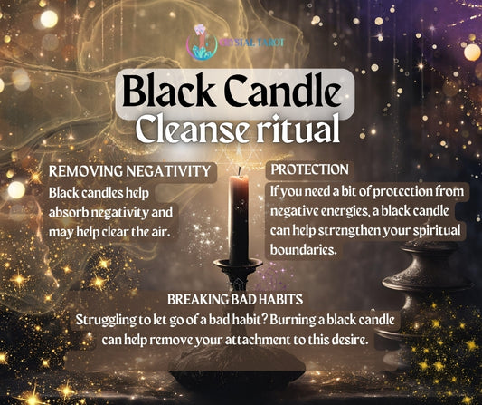 Black Candle ritual - protection and cleanse (a real black candle will be used!)