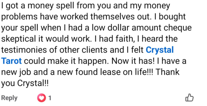 Customer review screenshot
