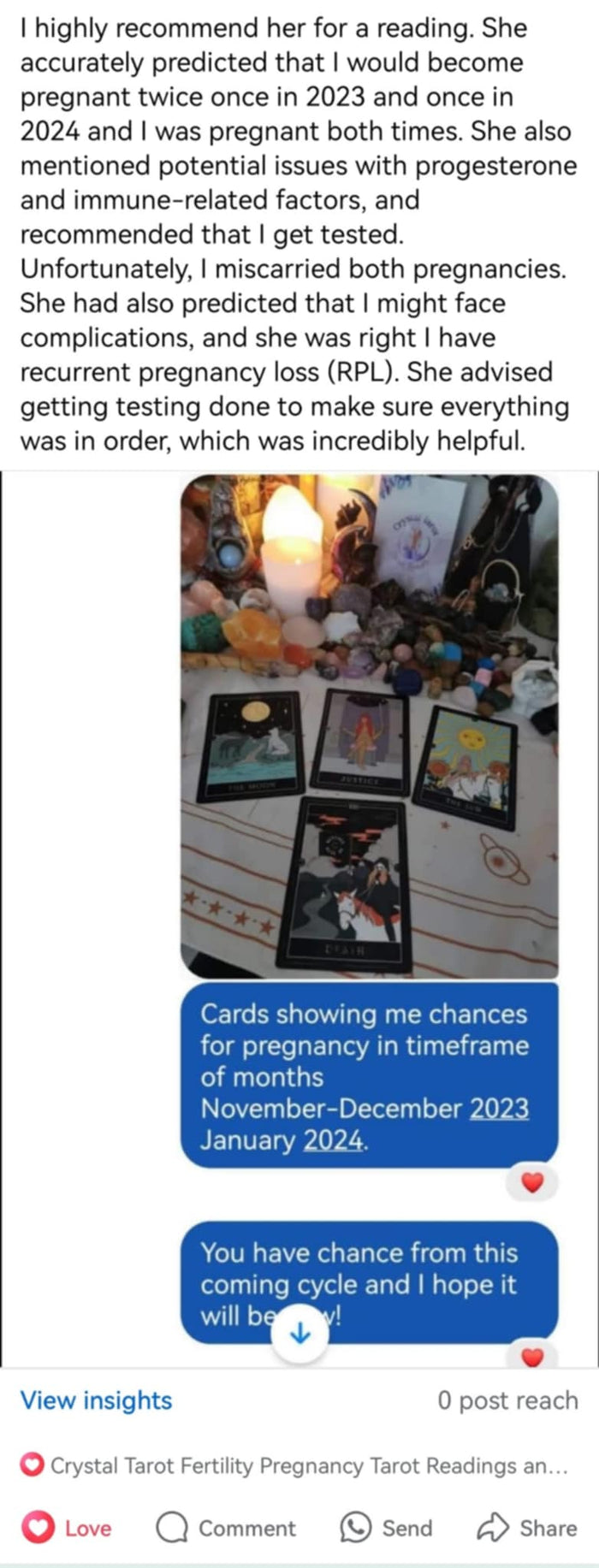 Customer review screenshot