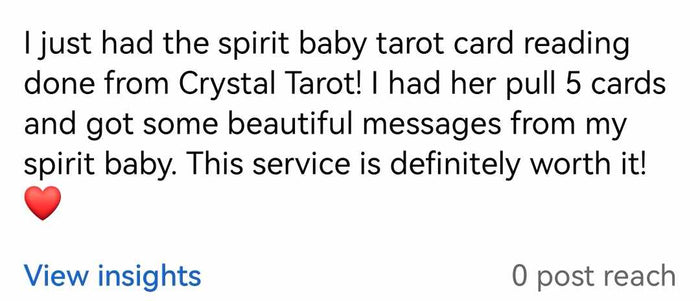 Customer review screenshot