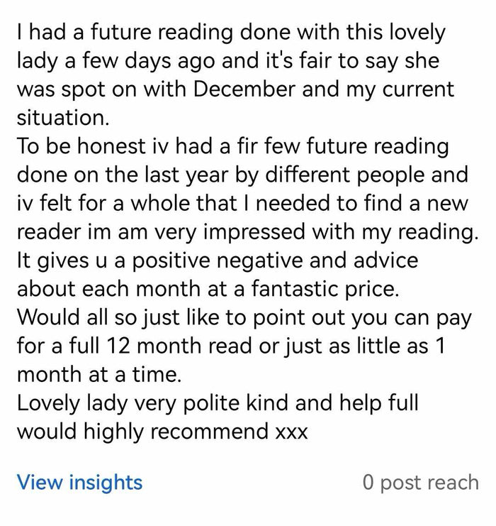 Customer review screenshot