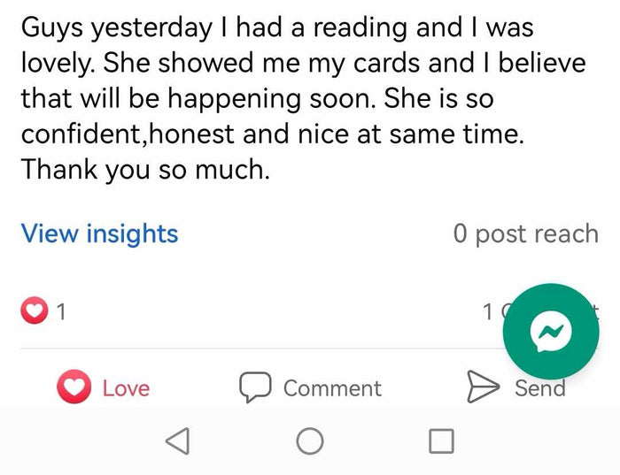 Customer review screenshot