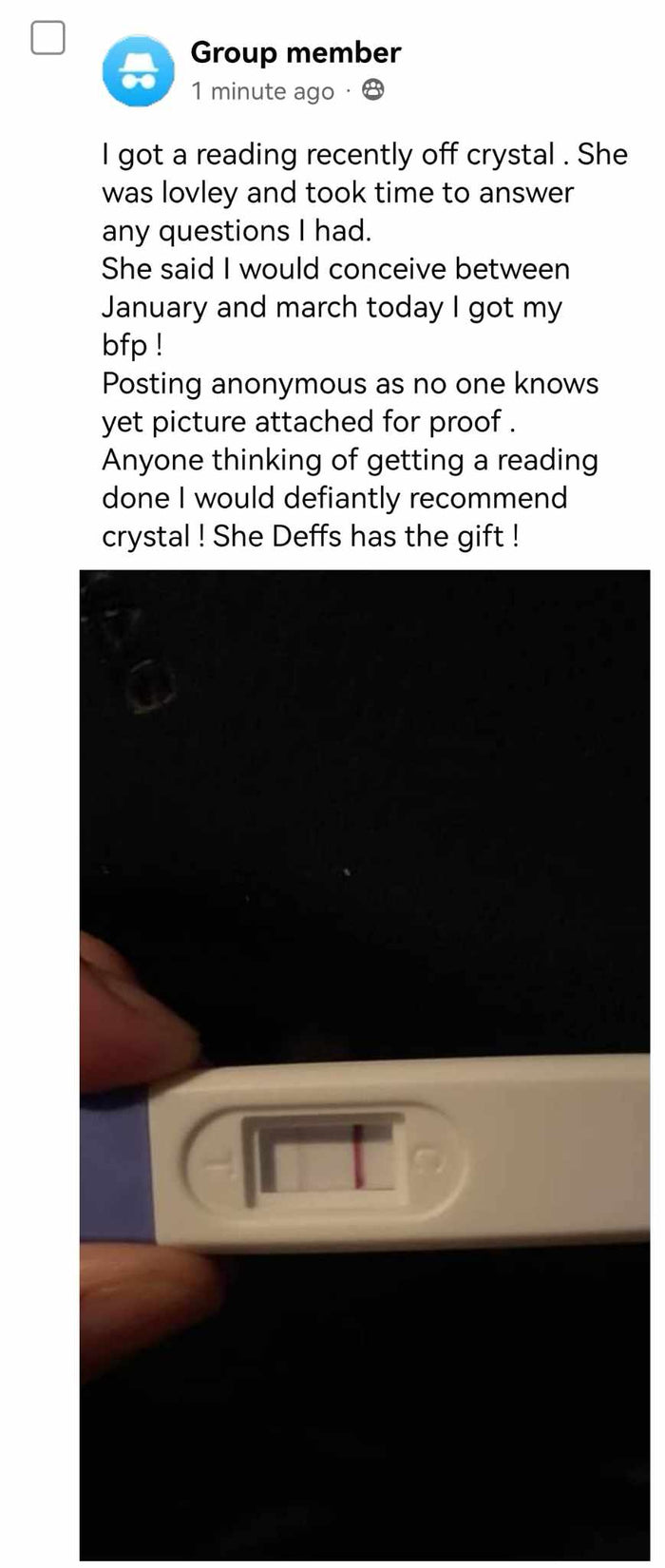 Customer review screenshot