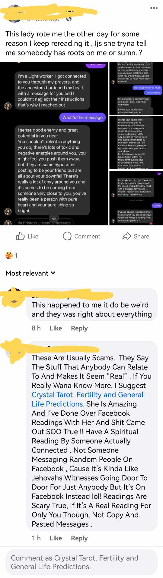 Customer review screenshot