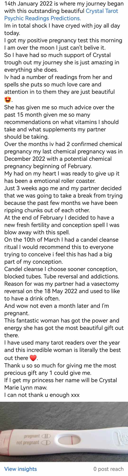 Customer review screenshot