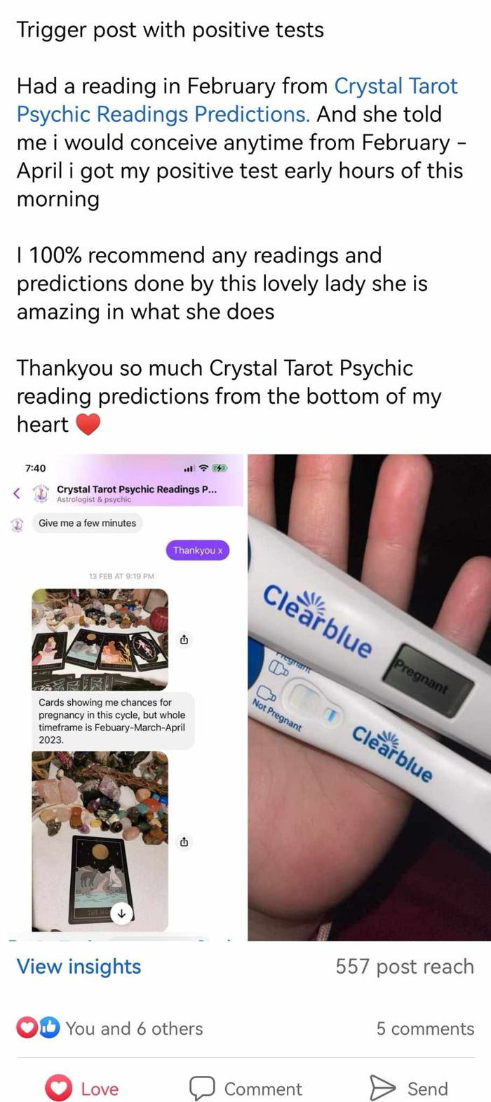 Customer review screenshot