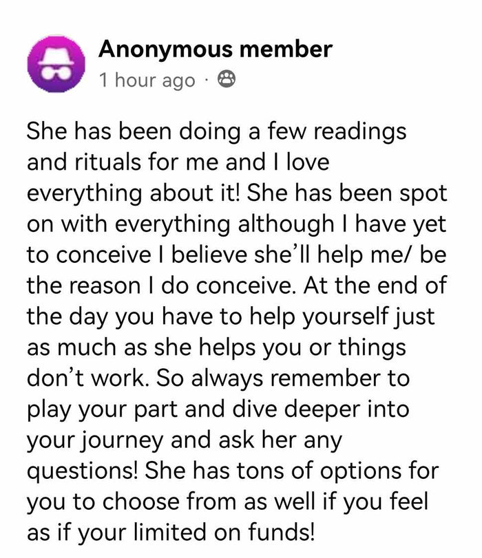 Customer review screenshot