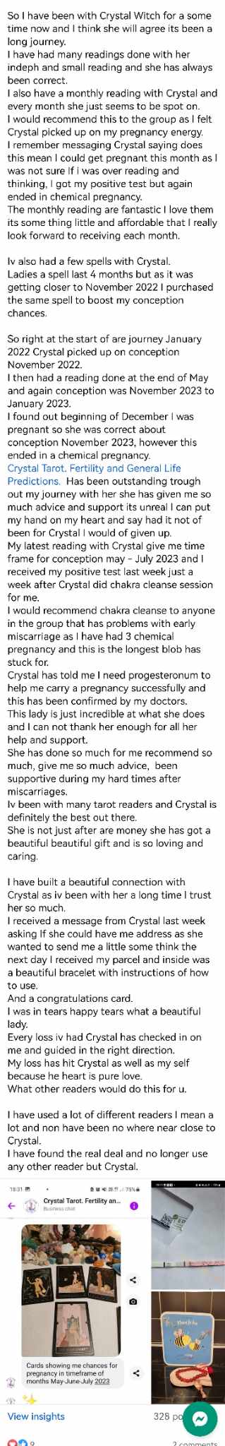 Customer review screenshot