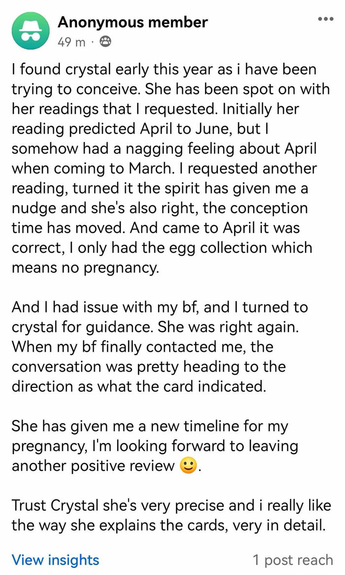 Customer review screenshot