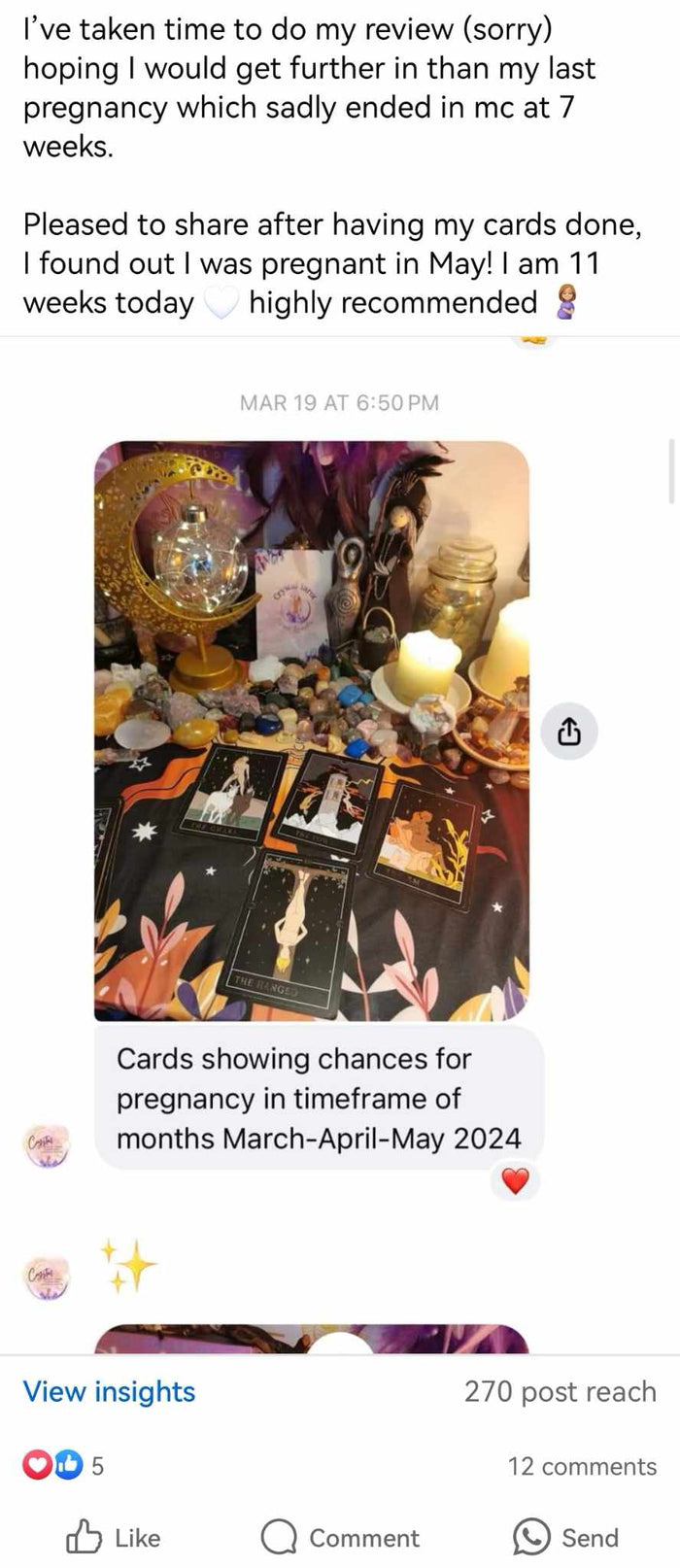Customer review screenshot