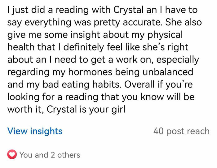 Customer review screenshot