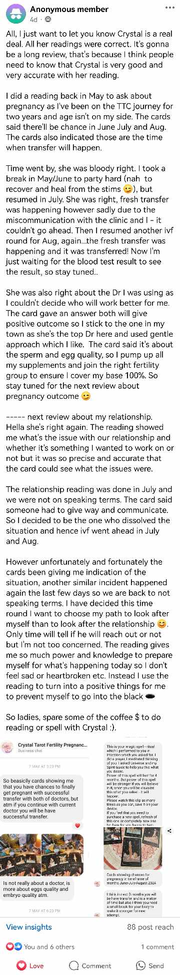 Customer review screenshot