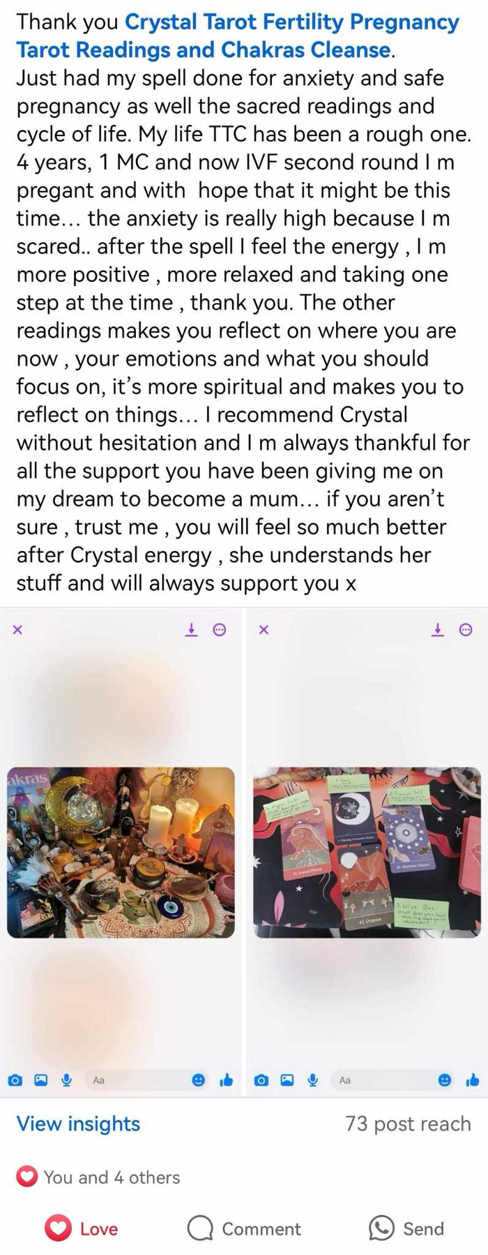 Customer review screenshot