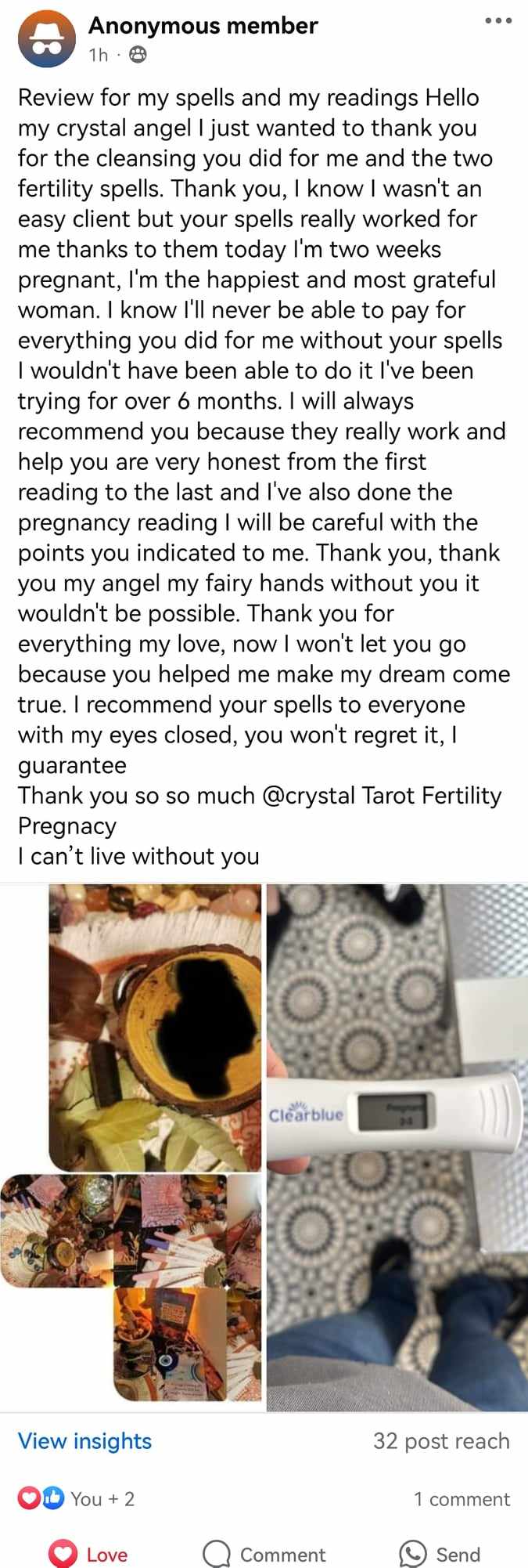 Customer review screenshot