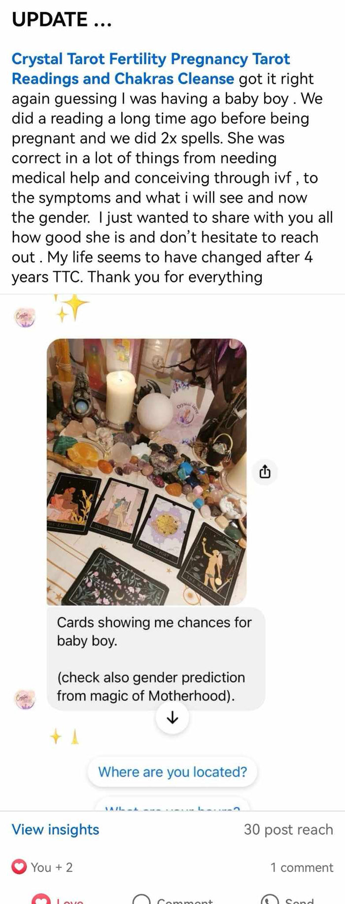 Customer review screenshot