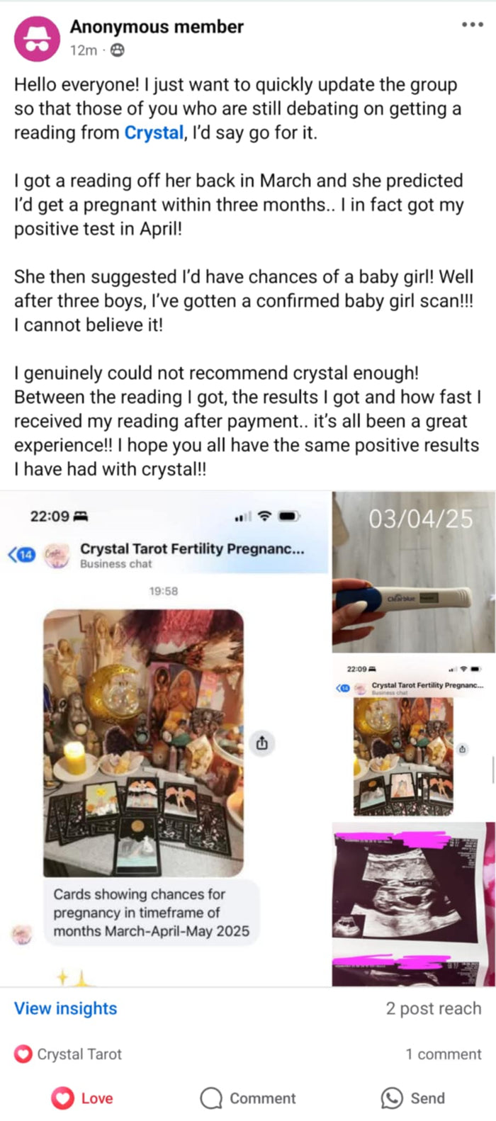 Customer review screenshot