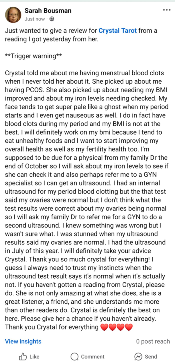 Customer review screenshot