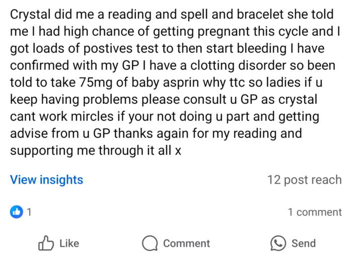 Customer review screenshot