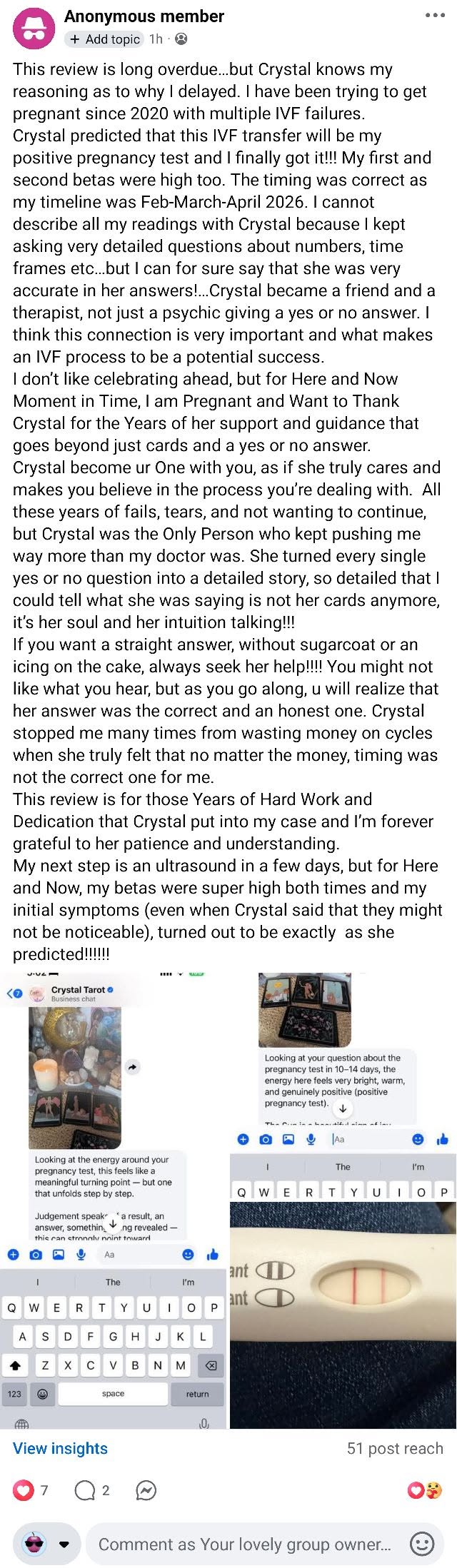 Customer review screenshot