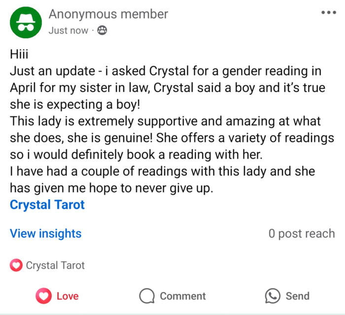 Customer review screenshot
