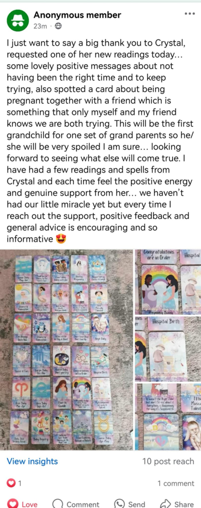 Customer review screenshot