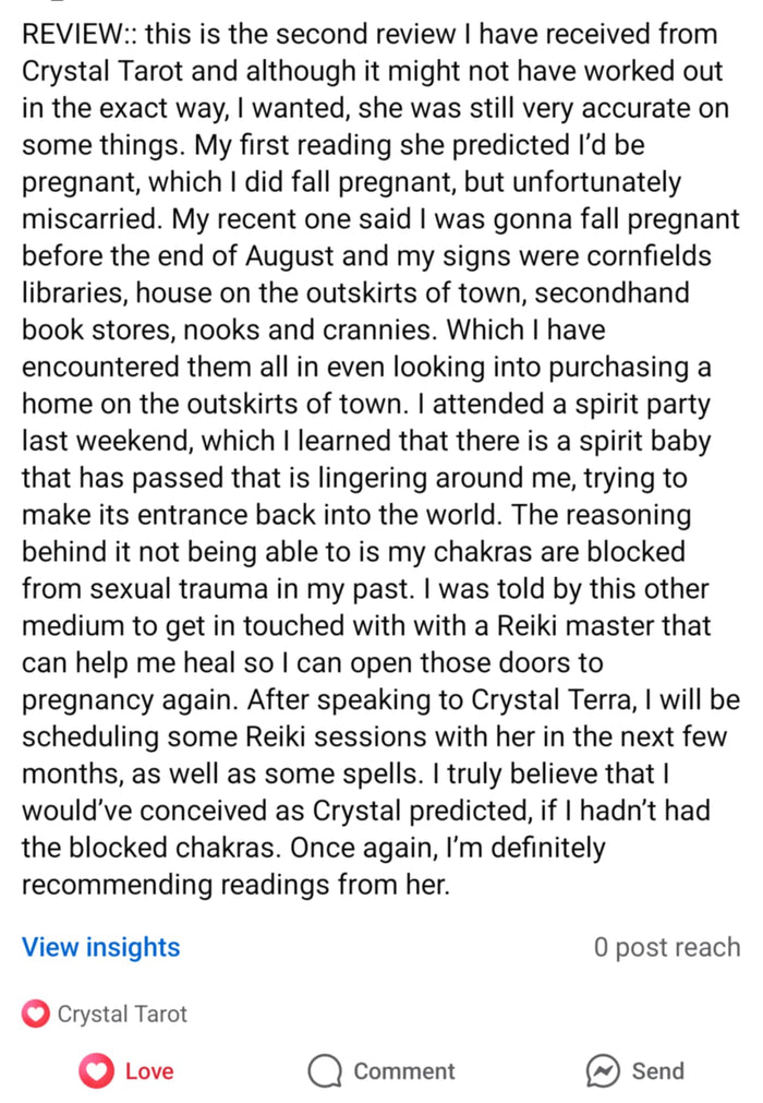 Customer review screenshot