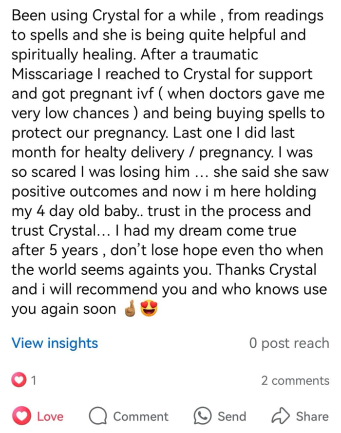 Customer review screenshot