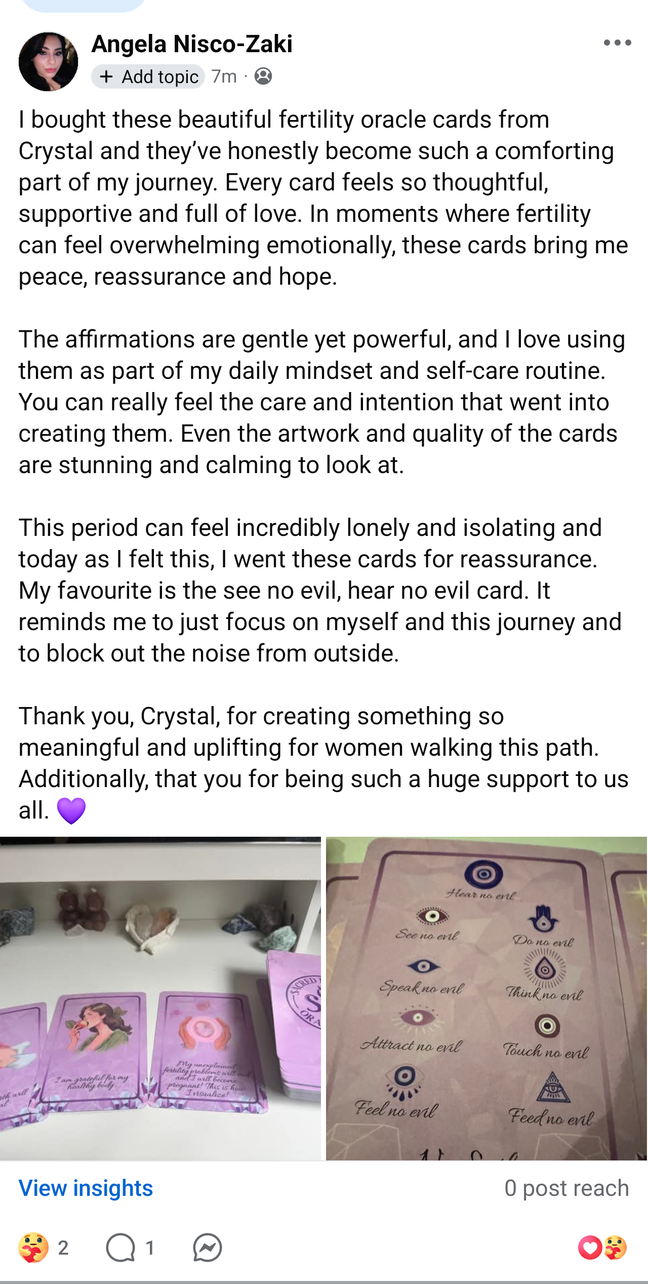 Sacret Fertility Oracle Deck by Crystal Tarot